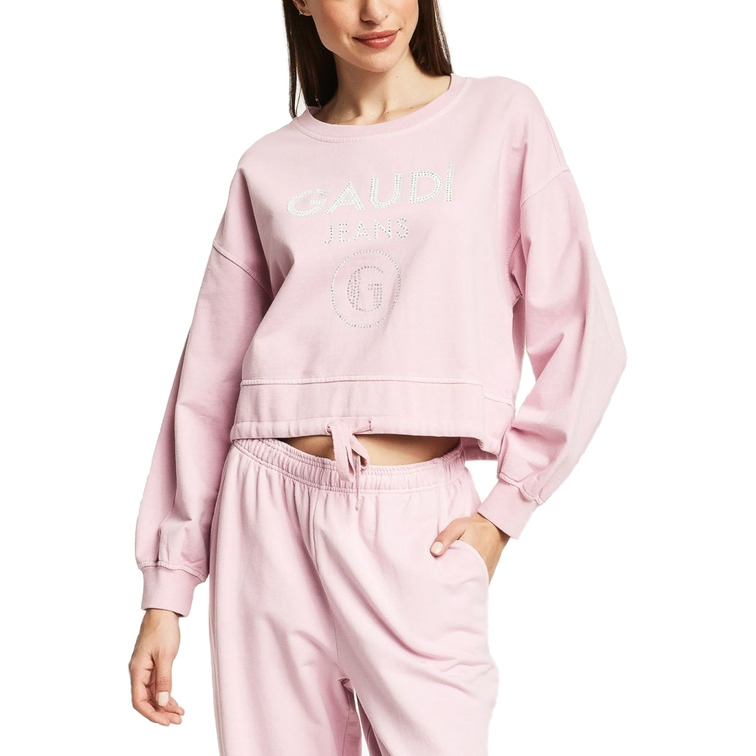 SUDADERA CROP CON BAJO ELÁSTICO MUJER GAUDI