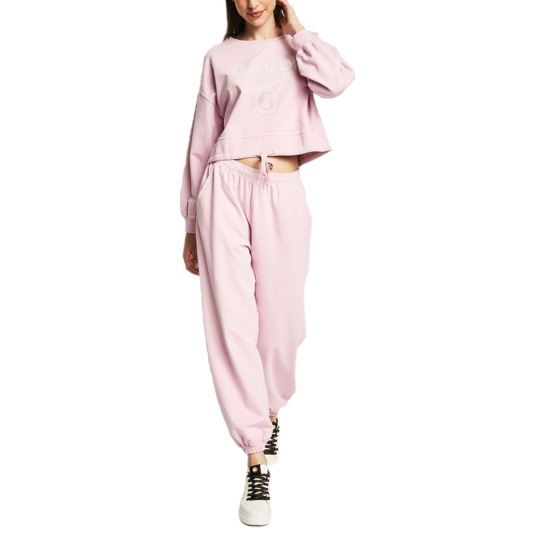 SUDADERA CROP CON BAJO ELÁSTICO MUJER GAUDI