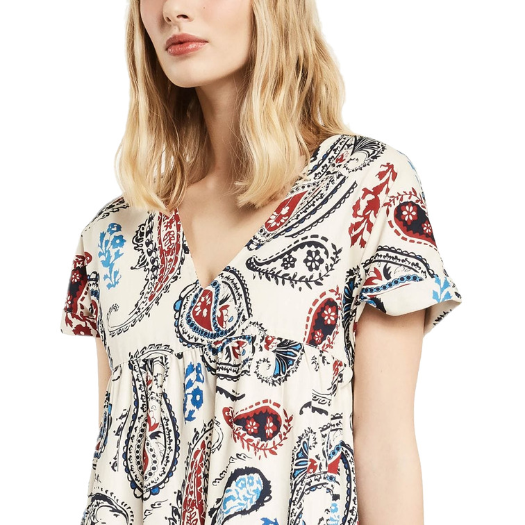 VESTIDO CON ESTAMPADO PAISLEY MUJER GAUDI
