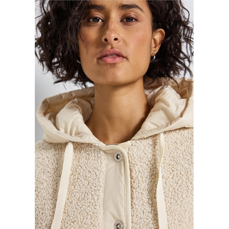 ABRIGO MUJER  STREET TEDDY BOMBER MAT MIX JKT W. RE