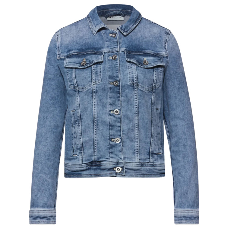 MUJER QR STYLE JACKET,MID BLUE WASHE 17790