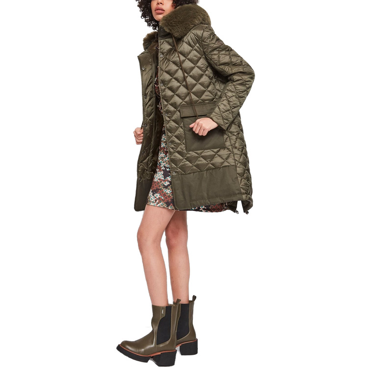 PARKA ACOLCHADA CON CAPUCHA EXTRAÍBLE MUJER GAUDI