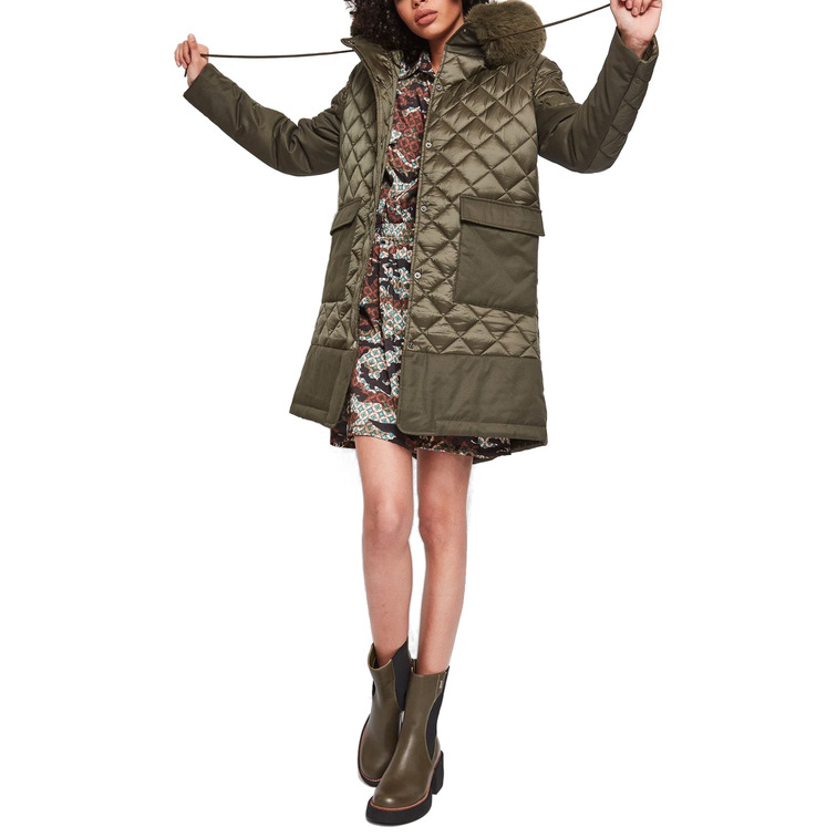 PARKA ACOLCHADA CON CAPUCHA EXTRAÍBLE MUJER GAUDI