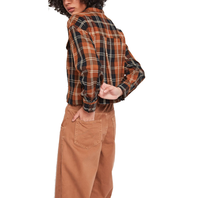 CAMISA ESTAMPADA A CUADROS MUJER GAUDI