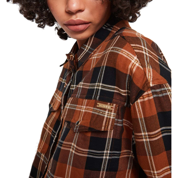 CAMISA ESTAMPADA A CUADROS MUJER GAUDI