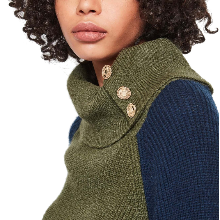 JERSEY ASIMÉTRICO CON BOTONES MUJER GAUDI