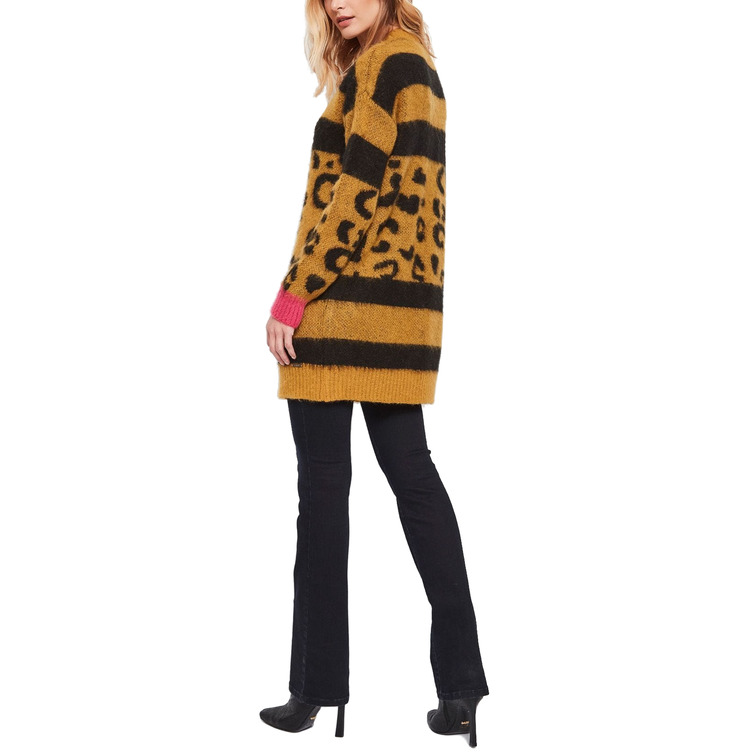 CARDIGAN ESTAMPADO EN MEZCLA DE LANA Y MOHAIR MUJER GAUDI