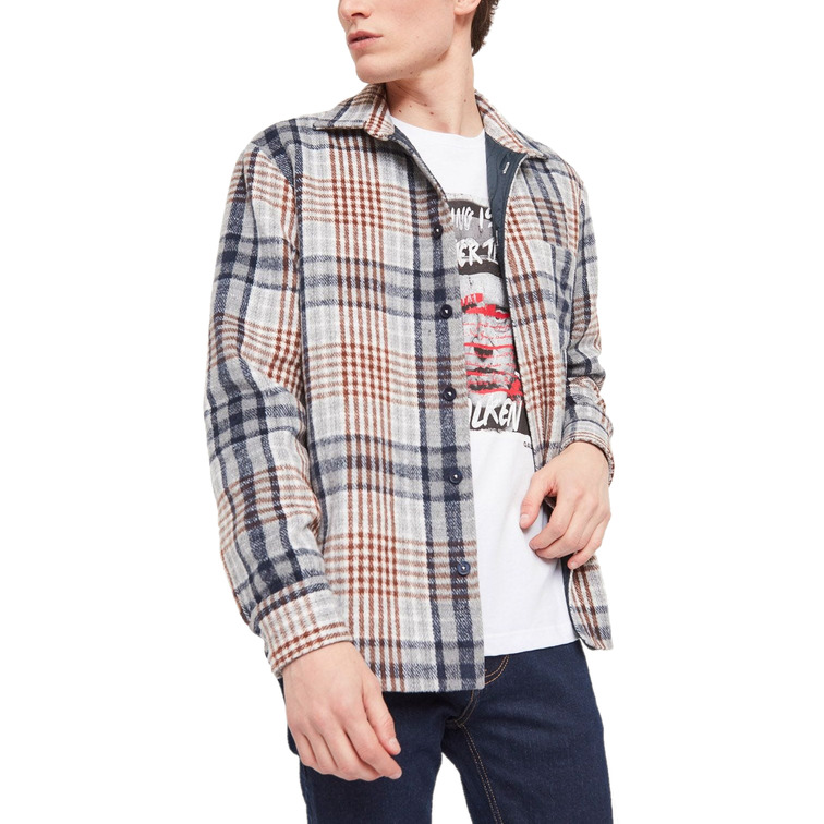 SOBRECAMISA ESTAMPADA A CUADROS HOMBRE GAUDI