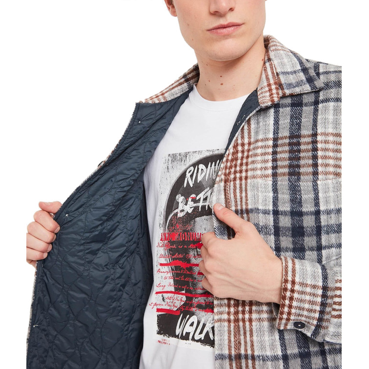 SOBRECAMISA ESTAMPADA A CUADROS HOMBRE GAUDI