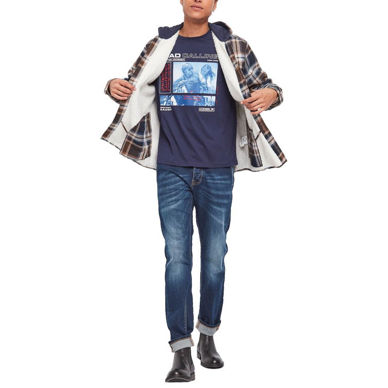 SOBRECAMISA CON CAPUCHA Y FORRO INTERIOR HOMBRE GAUDI