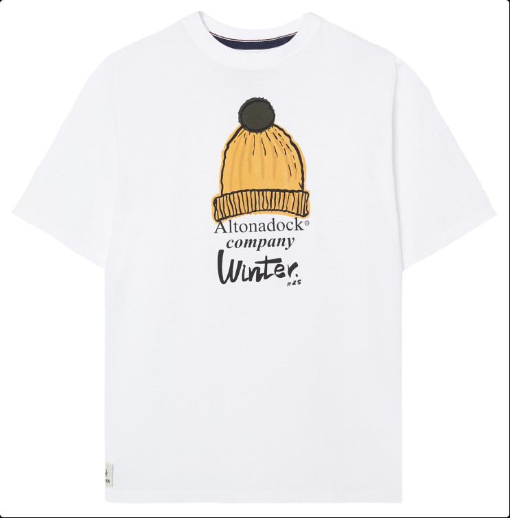 CAMISETA HOMBRE  ALTONADOCK CAMISETA BLANCO