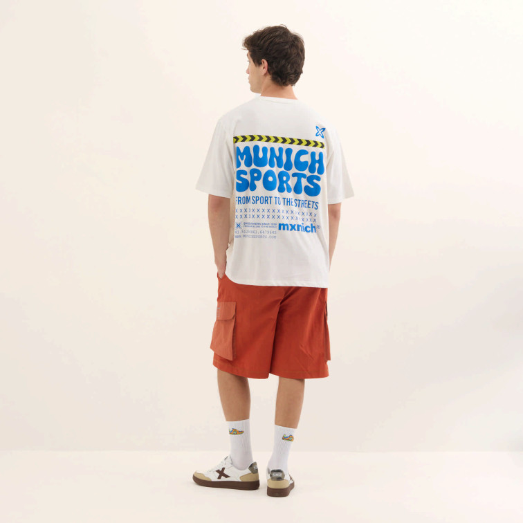 CAMISETA ESPALDA ESTAMPADA HOMBRE MUNICH STREETWEAR FIT OVERSIZE