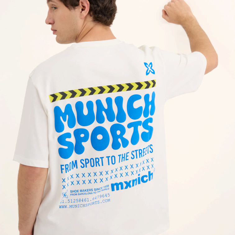 CAMISETA ESPALDA ESTAMPADA HOMBRE MUNICH STREETWEAR FIT OVERSIZE