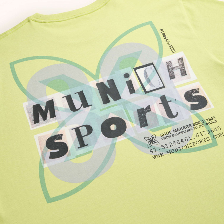 CAMISETA HOMBRE  MUNICH STREETWEAR T-SHIRT LIME