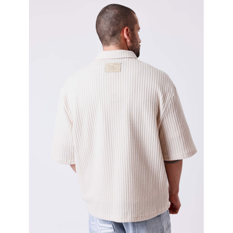 CAMISA MANGA CORTA TEXTURIZADA HOMBRE PROJECT X PARIS FLOWER FIT BOXY