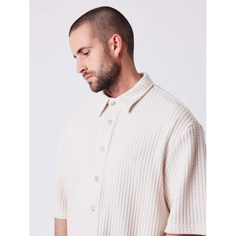 CAMISA MANGA CORTA TEXTURIZADA HOMBRE PROJECT X PARIS FLOWER FIT BOXY