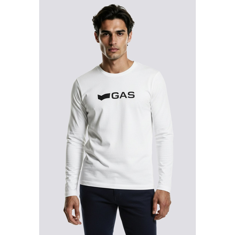 CAMISETA HOMBRE  GAS DHARIS M/L LOGO G.