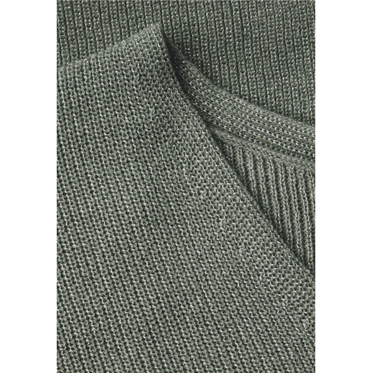 JERSEY MUJER  STREET LTD_QR_LUREX V-NECK SWEATER