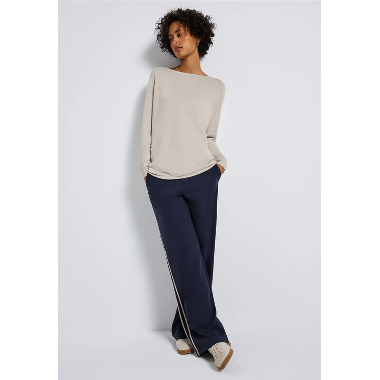 CAMISETA MUJER  STREET QR_BASIC ROUNDED U-BOAT NECK
