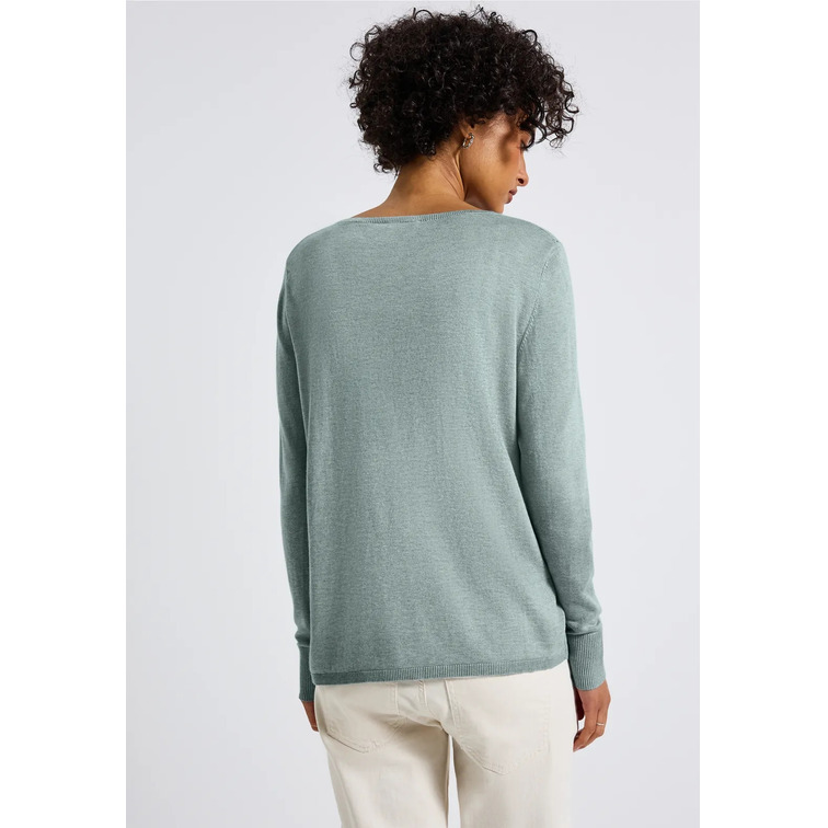 CAMISETA MUJER  STREET QR_BASIC ROUNDED U-BOAT NECK