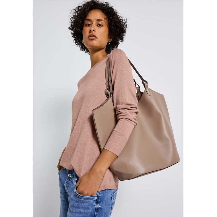 CAMISETA MUJER  STREET QR_BASIC ROUNDED U-BOAT NECK
