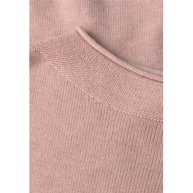 JERSEY MUJER  STREET QR_ROLLED EDGE COLLAR SWEATER