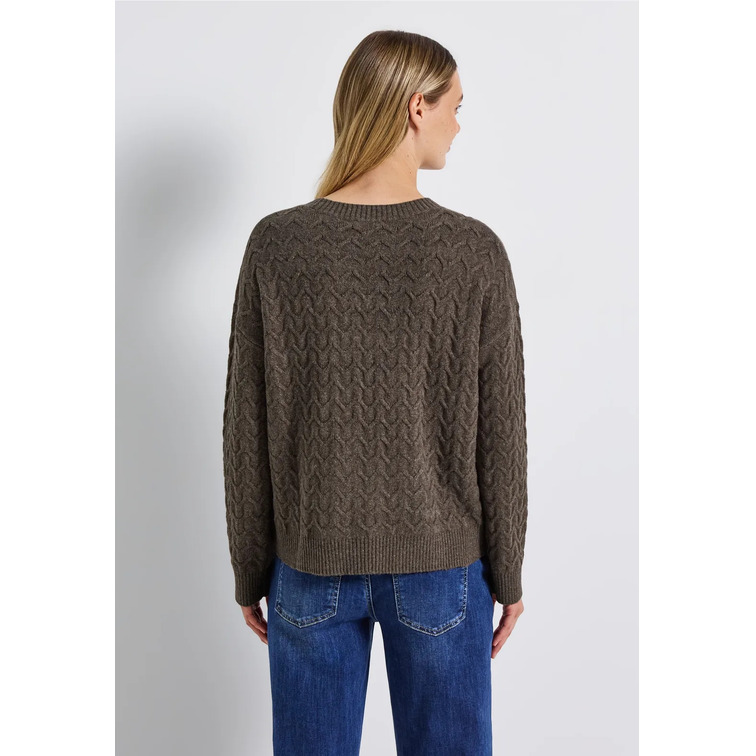JERSEY MUJER  STREET LTD QR_COSY STRUCTURE SWEATER