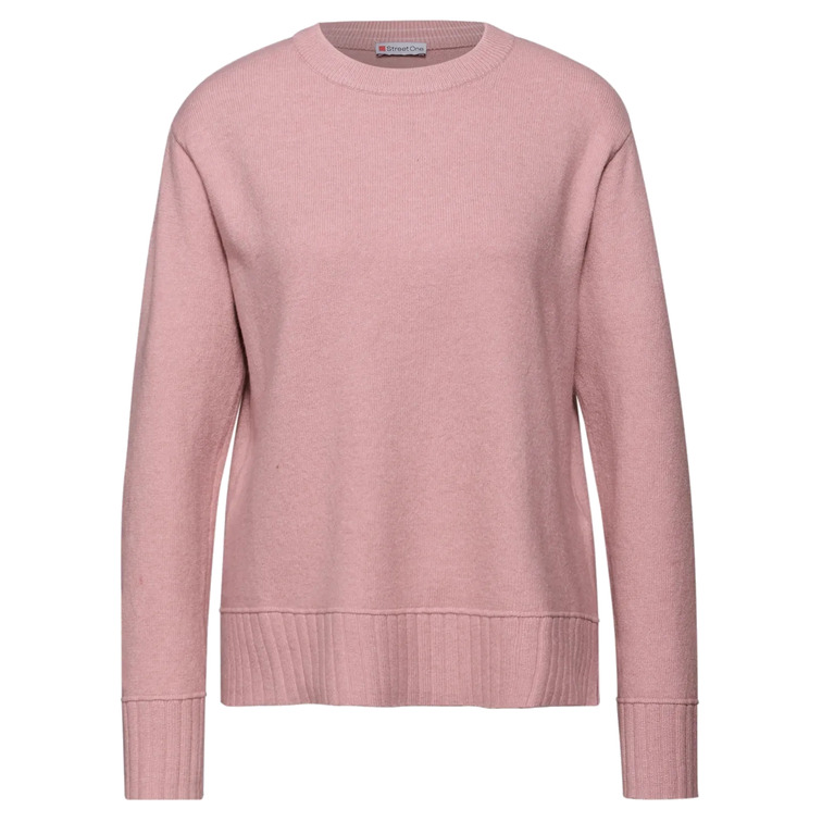 JERSEY MUJER  STREET LTD QR_ROUND NECK SWEATER