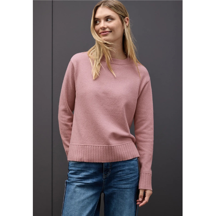 JERSEY MUJER  STREET LTD QR_ROUND NECK SWEATER