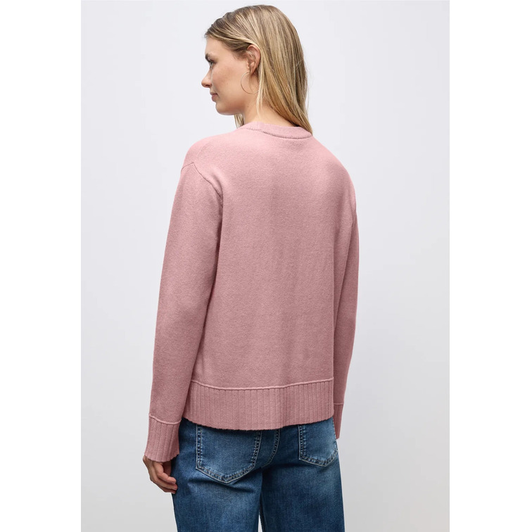 JERSEY MUJER  STREET LTD QR_ROUND NECK SWEATER