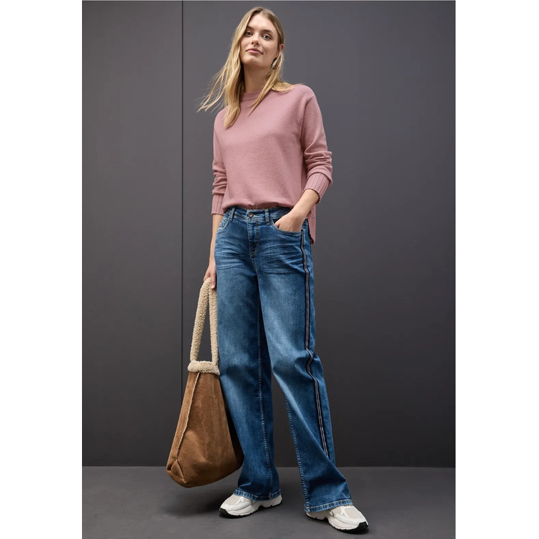 JERSEY MUJER  STREET LTD QR_ROUND NECK SWEATER