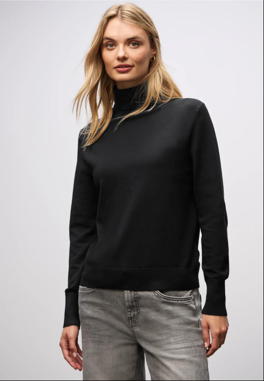 CAMISETA MUJER  STREET LTD QR_BASIC ROLL-NECK