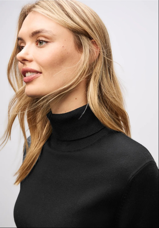 CAMISETA MUJER  STREET LTD QR_BASIC ROLL-NECK