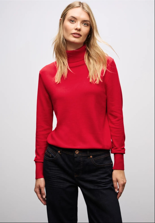 CAMISETA MUJER  STREET LTD QR_BASIC ROLL-NECK