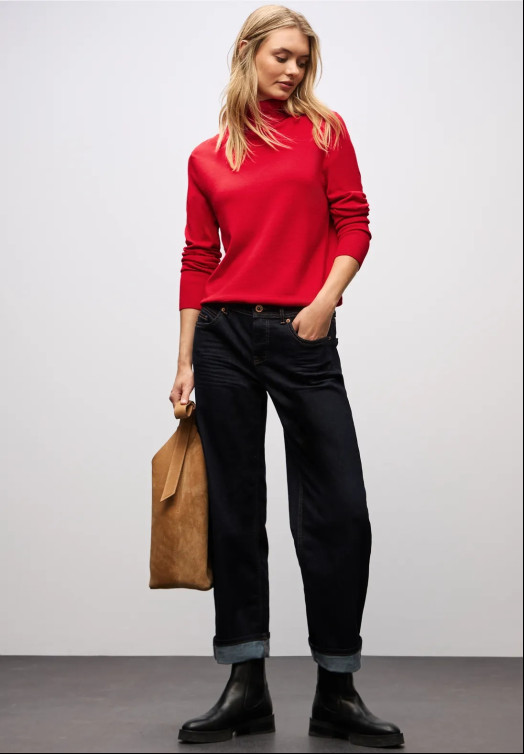 CAMISETA MUJER  STREET LTD QR_BASIC ROLL-NECK