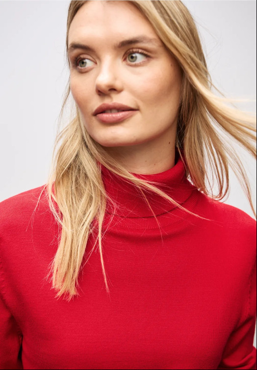 CAMISETA MUJER  STREET LTD QR_BASIC ROLL-NECK