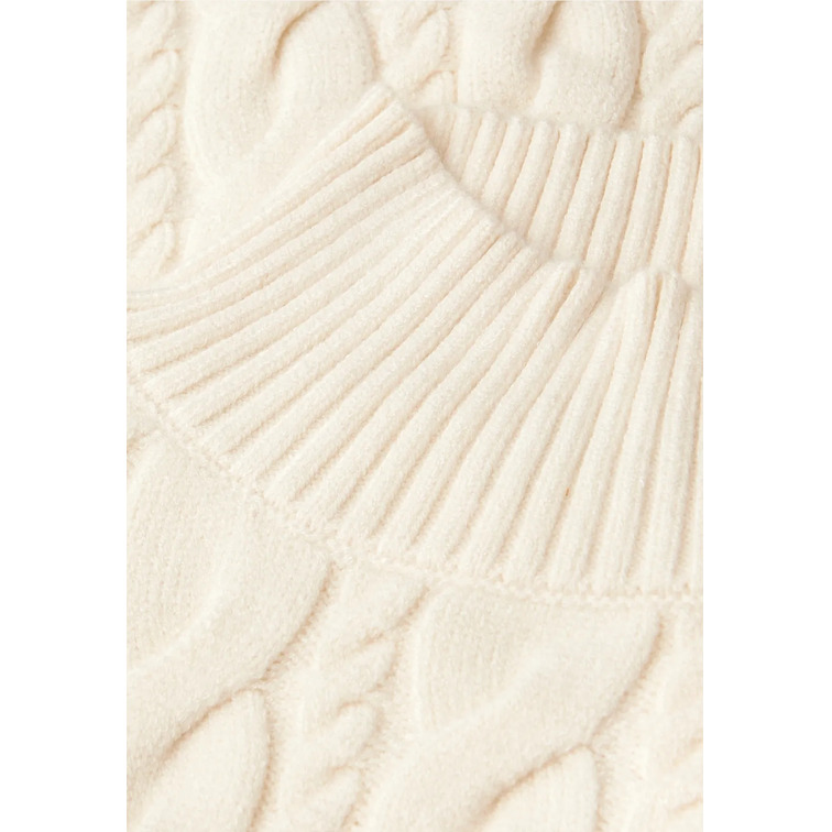 JERSEY MUJER  STREET LTD QR_TURTLE NECK CABLE SWEAT