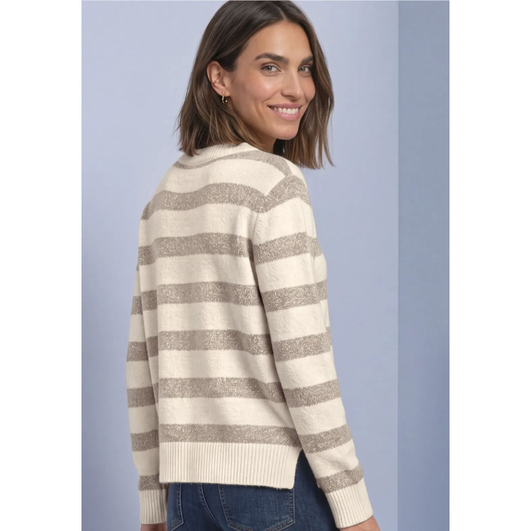 MUJER LTD QR_COSY STRIPED SWEATER U- 37931
