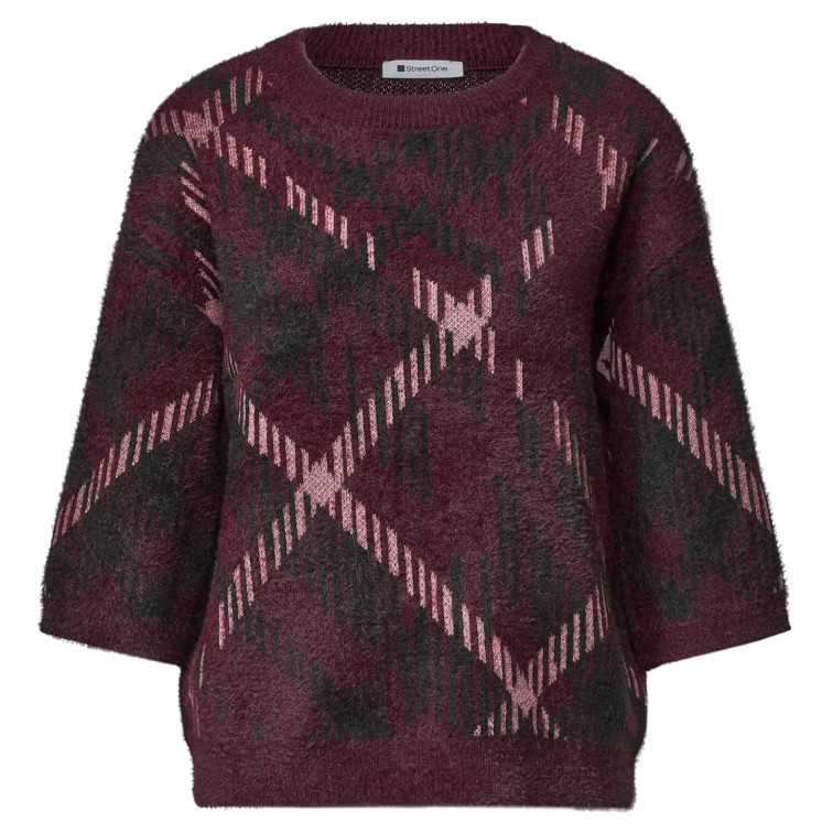 MUJER LTD QR_FLUFFY JACQUARD SWEATER 37820