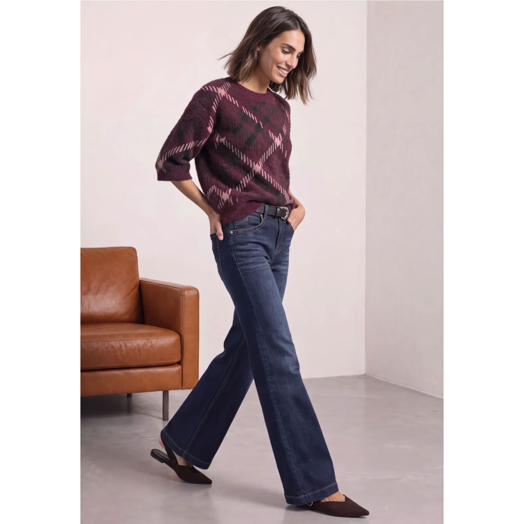 MUJER LTD QR_FLUFFY JACQUARD SWEATER 37820