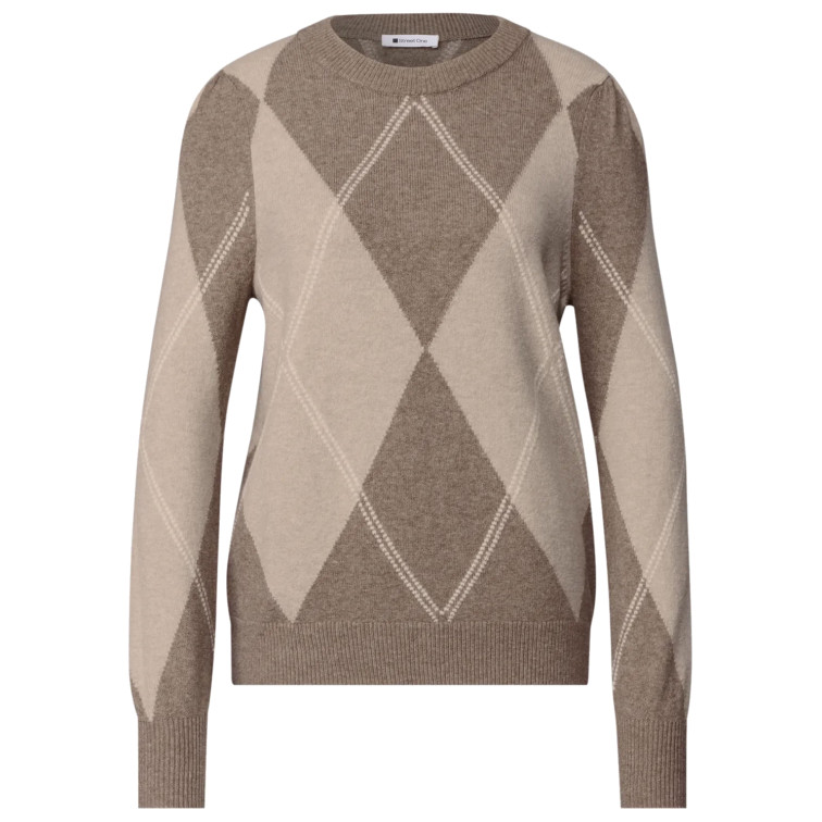 MUJER LTD QR_COSY SWEATER INTARSIA 37871