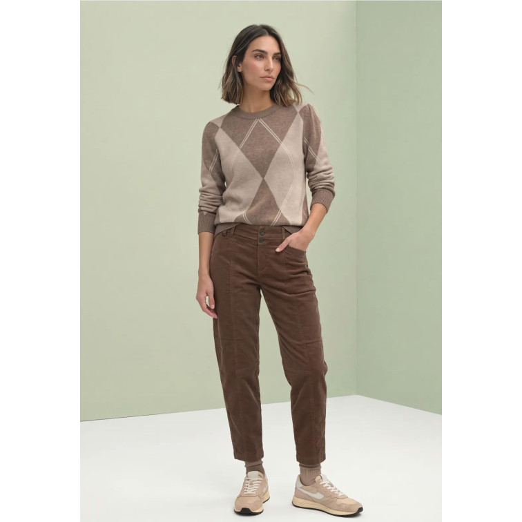 MUJER LTD QR_COSY SWEATER INTARSIA 37871