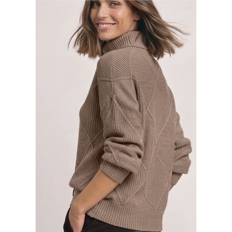 MUJER LTD QR_COSY STRUCTURE SWEATER 17871