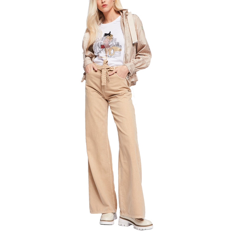 PANTALÓN ANCHO CON CINTURÓN MUJER GAUDI