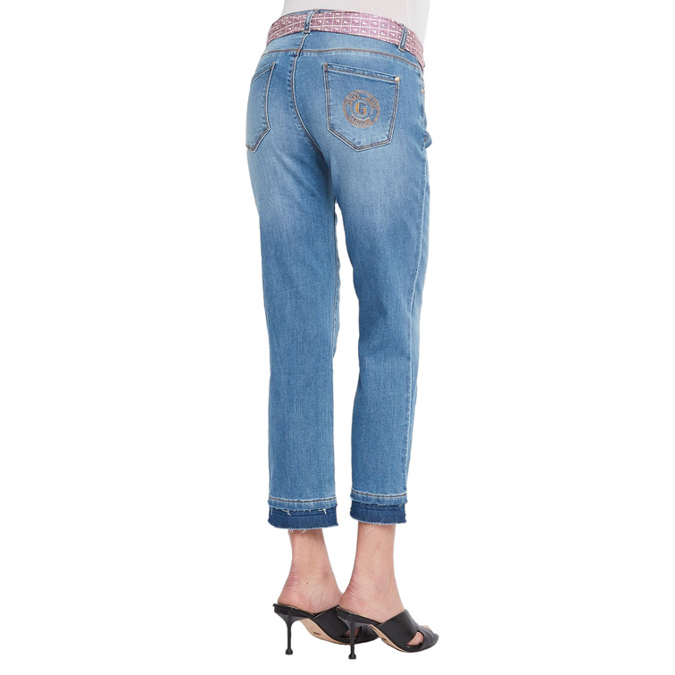 VAQUERO CROPPED RECTO CON PAÑUELO CINTURÓN MUJER GAUDI