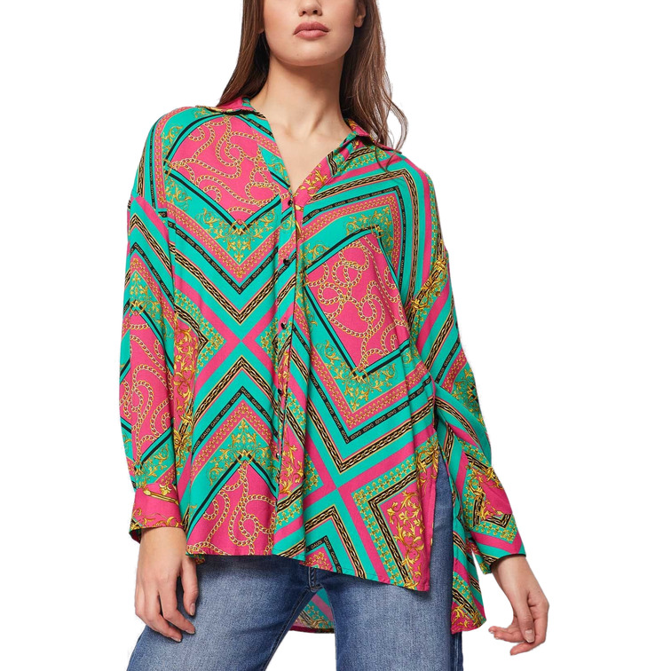 CAMISA CON ESTAMPADO ALL-OVER MUJER GAUDI