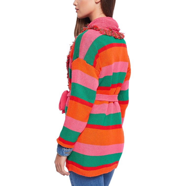 CÁRDIGAN MULTICOLOR A RAYAS MUJER GAUDI