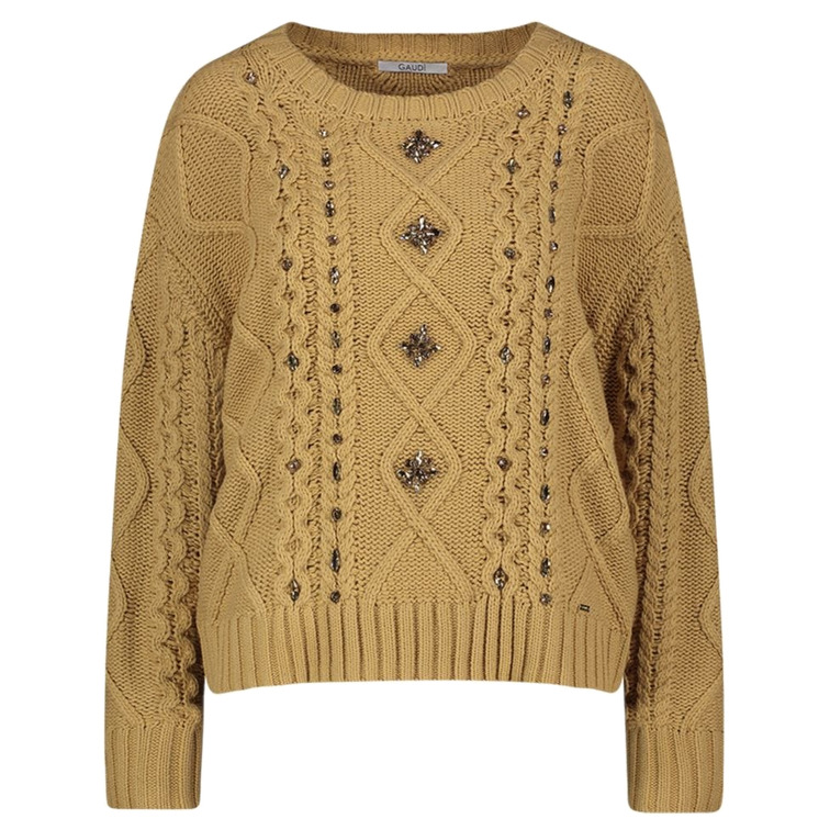JERSEY DE ROMBOS CON APLICACIONES DE STRASS MUJER GAUDI