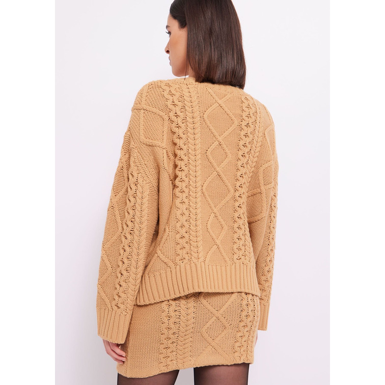 JERSEY DE ROMBOS CON APLICACIONES DE STRASS MUJER GAUDI