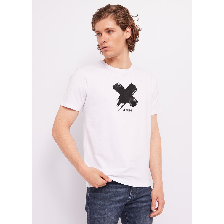 CAMISETA HOMBRE  GAUDI T-SHIRT GIROCOLLO MANCIA CORTA